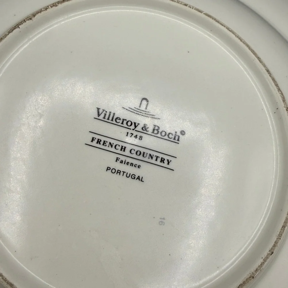 Vintage Villeroy & Boch Pasta Bowl 12 Inch French Country Cottage Serving Salad